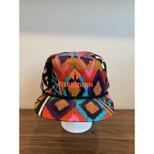 Vintage International Funky Snapback Hat 80s 90s